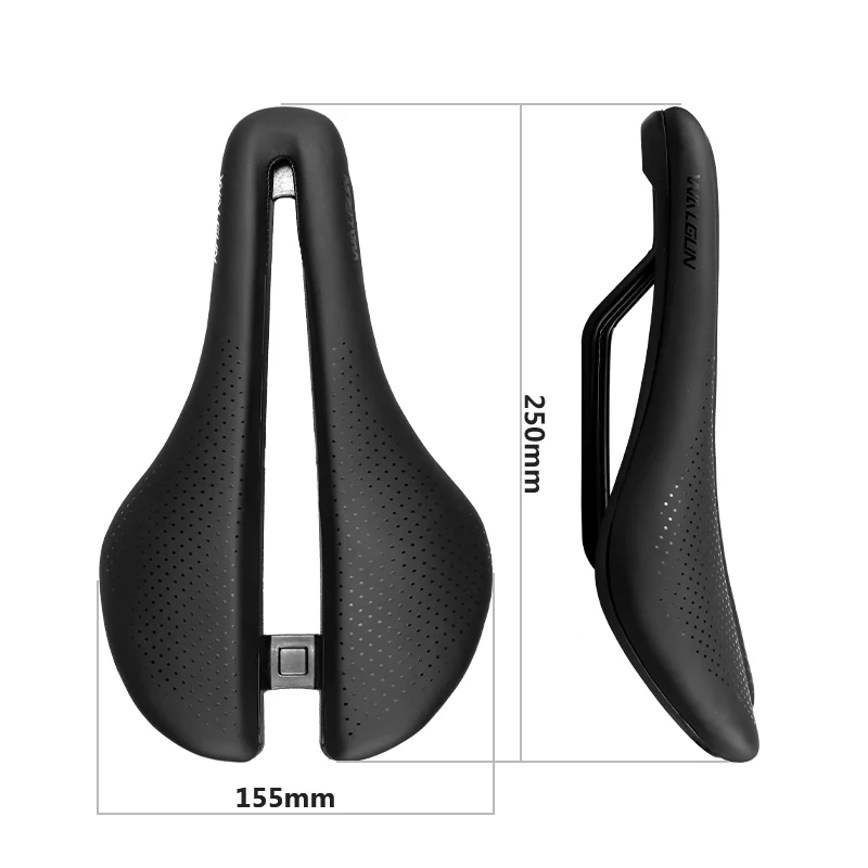 WALGUN Hohl Fahrradsattel PU Wasserdicht Aerodynamisches Fahrradkissen Stoßdämpfung Fahrradsitz MTB Rennrad Sitzzubehör – Detail 8