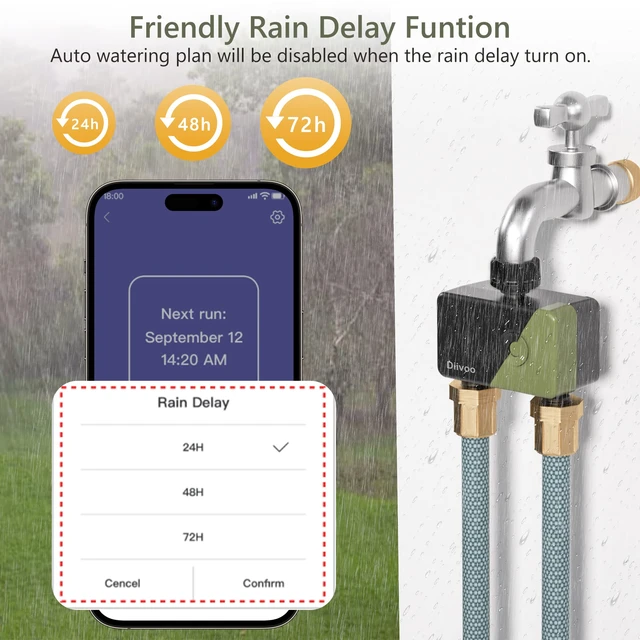 Diivoo WiFi Wireless Garden Water Timer Smart Phone Remote Controller Home  Greenhouse Outdoor Automatic Irrigation System - AliExpress