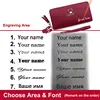 New Women Phone Bags Long Wallets Free Name Engraving Cute Card Holder Zipper Female Purse Minimalist Coin Pocket Women's Wallet 6