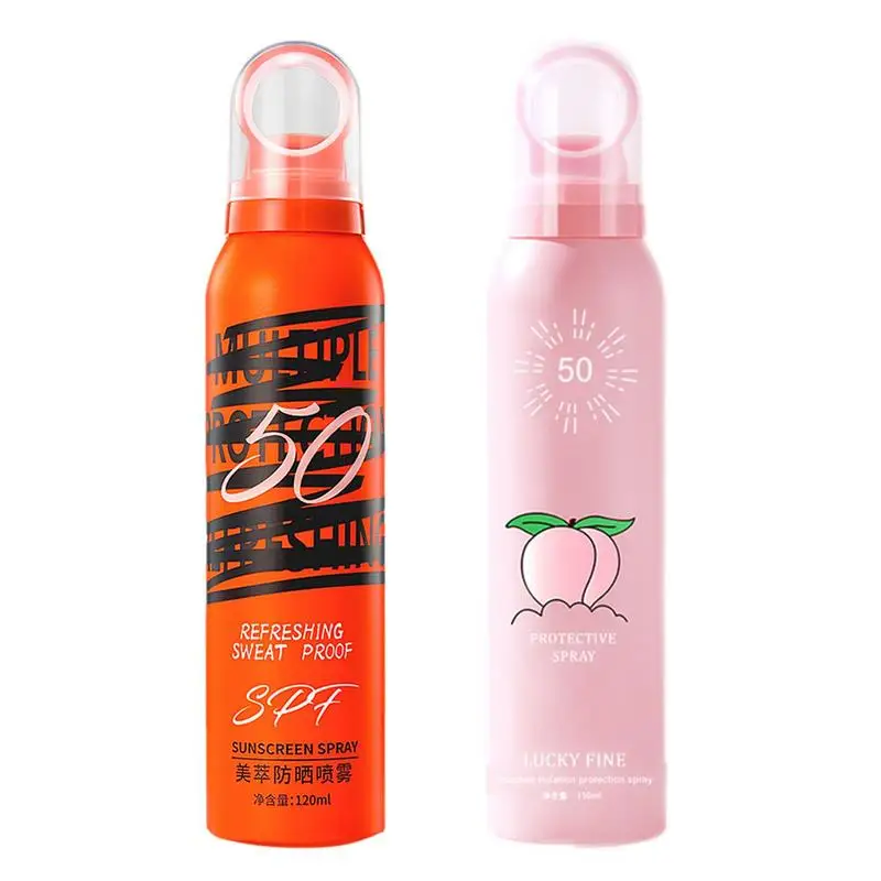 SPF50 Beach Body Sunscreen Spray Whitening Sunscreen Spray Waterproof Sun Protection Water Resistant Oil-Free Mist