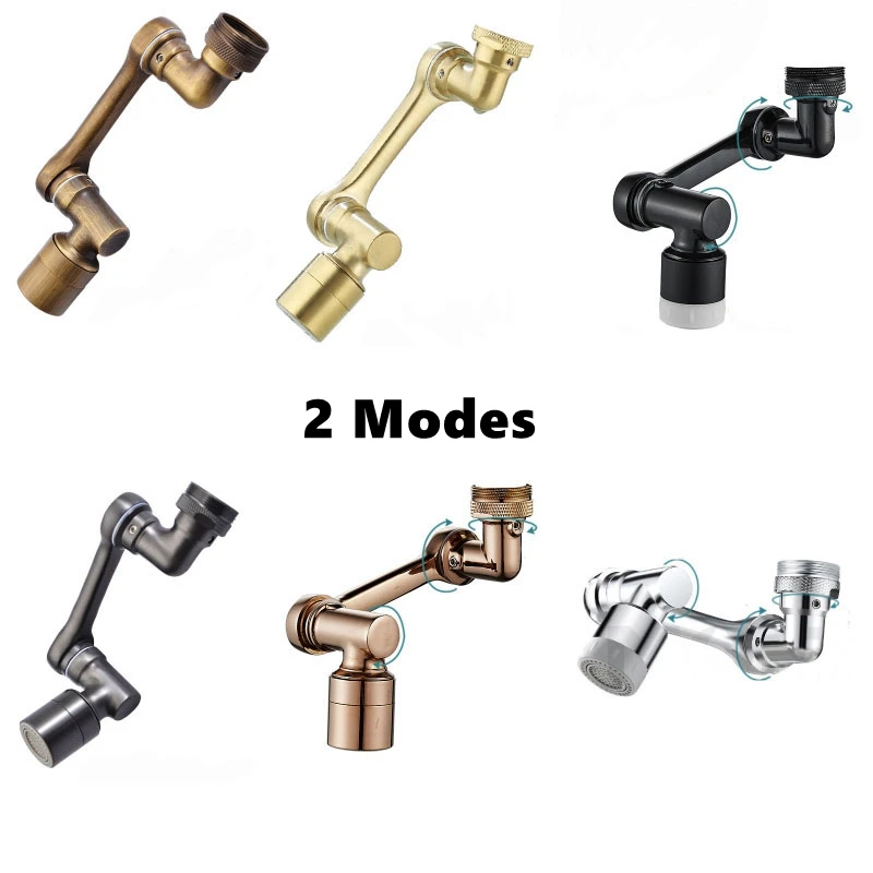 Bronze Metálico Mecânico Braço Torneira Aerador Cozinha Personalizada Bubbler Expansor Bocal Universal do Supercharger do Filtro Rotativo 1080 °