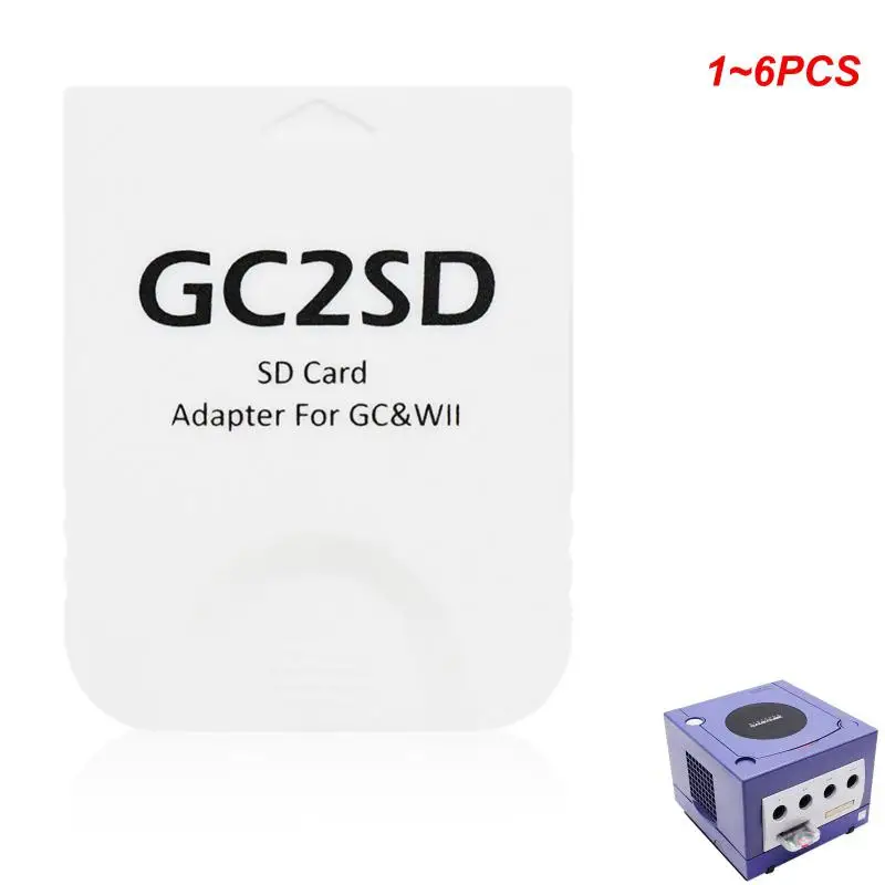 Adattatore Per Scheda 1 ~ 6 Pezzi Adattatore Per Scheda Sd Per Console Gamecube E Wii Adattatore Per Scheda Di Memoria Sd Sd2Sp2 Per Gamecube Wii