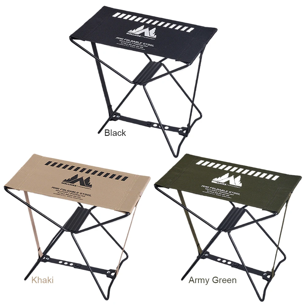 Outdoor Camping Stool Waterproof Collapsible Travel Stool High Load-Bearing Portable Samll Chair for Hiking Backpacking