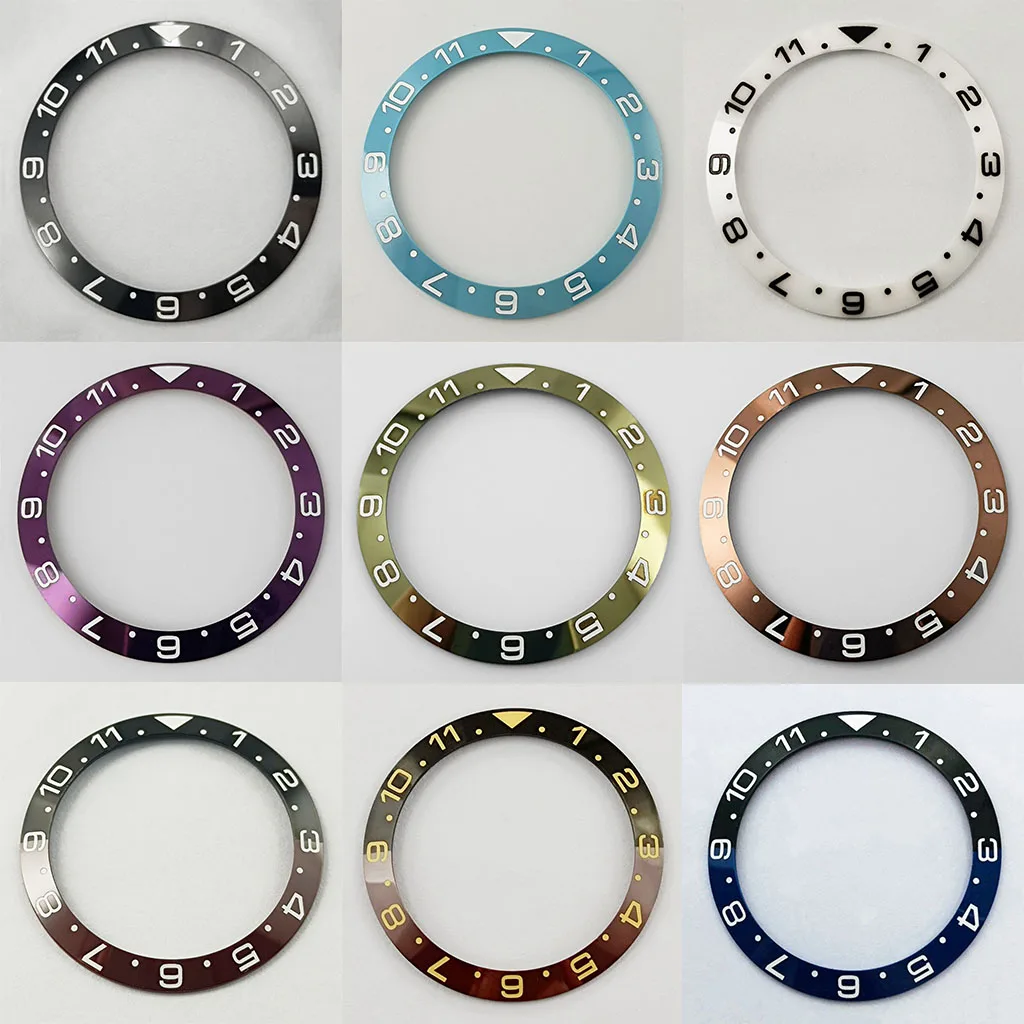 Goutent 38Mm * 30.5Mm Tiffany Blue Black White Brown Ceramic Bezel Watch Bezel Insert Fit 40Mm Automatic Men Watch Ring Parts