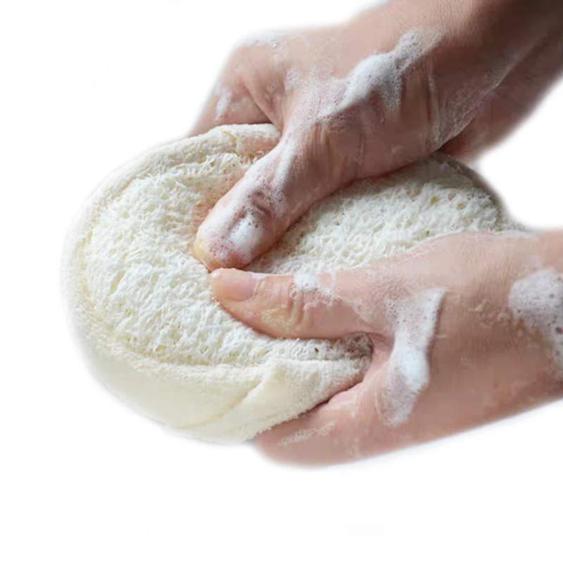 Natural Loofah Sponge Bath Ball Shower Rub Bath Shower Wash Body Pot Sponge Scrubber Durable Healthy Massage Brush Brush shower scrubber,exfoliating scrubber,exfoliating shower scrubber,bath sponge,shower sponge,bath sponge ball