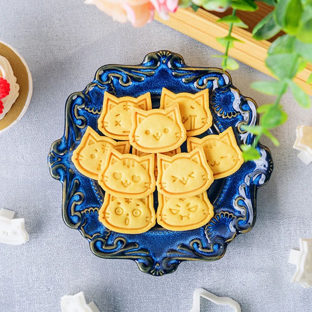 Cartoon Cat 3D Cookie Cake Cutter DIY Mold Fondant Cake Decorating Tools cookie cutter baking mold cookie mould fondant cutter