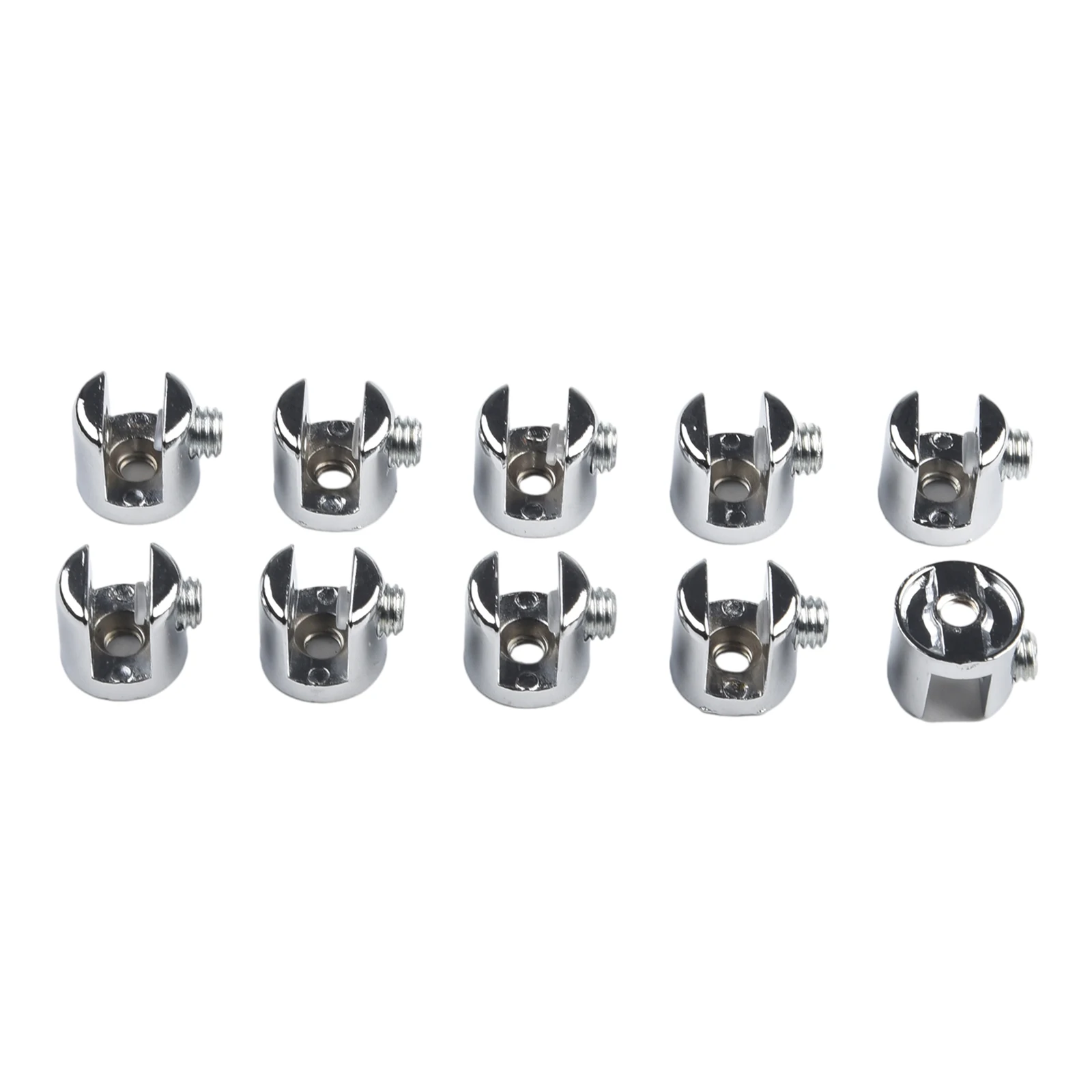 10pcs Glass Shelf Support Clamp Brackets Clip Zinc Alloy Fixed Glass 6-8mm Bathroom Mirror Tight Clips Holder Hardware Bracket Glass Shelf Clamp Holder Glass Fasteners