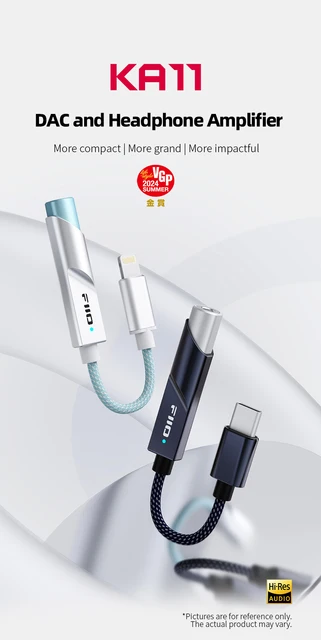 FiiO KA11 USB C to Audio Adapter 32bit/384KHz, USB Type C