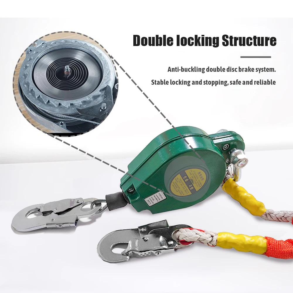 Fall Arrester Fall Protection Device Speed Difference 3m/10m Heavy Duty Cargo Elevator Crane Self-Locking Airborne Arrestor fall arrester