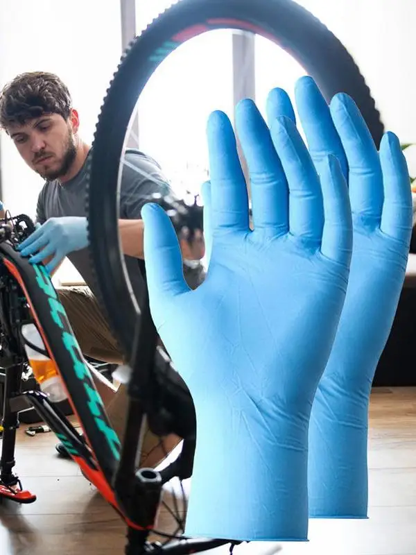 RubberProtectiveGlovesCarWashRubberGloveForWashingCarsNitrile