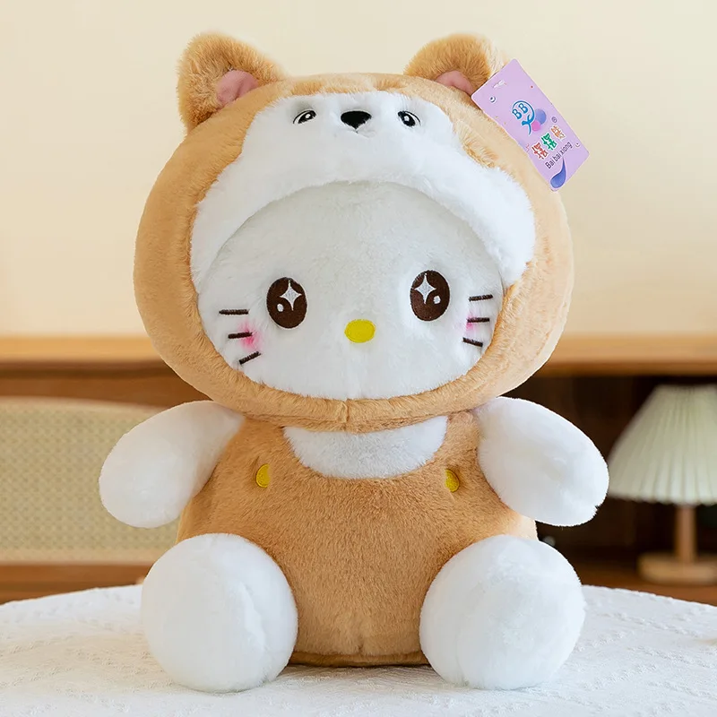 thumbnail image 1 of 30cm Sanrio New Cute Cartoon KT Cat Plush Toy Dolls Children's Cloth Doll Children's Sleeping Plushies Pillow Birthday Gift Doll, 1 of 5