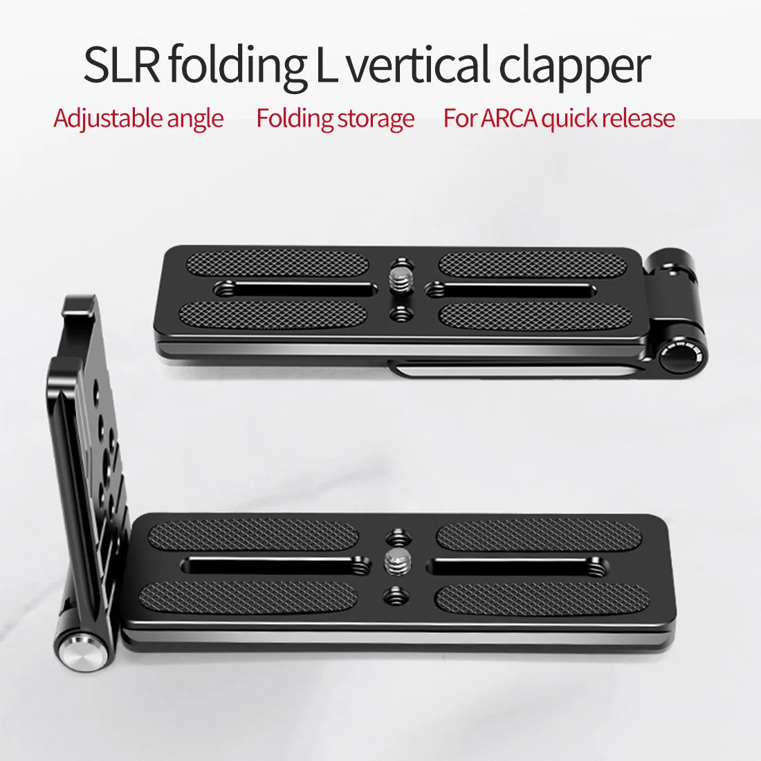 Universial L-plate Quick Release Plate Folding 38mm Arca Swiss 1/4 Hole QR Plate