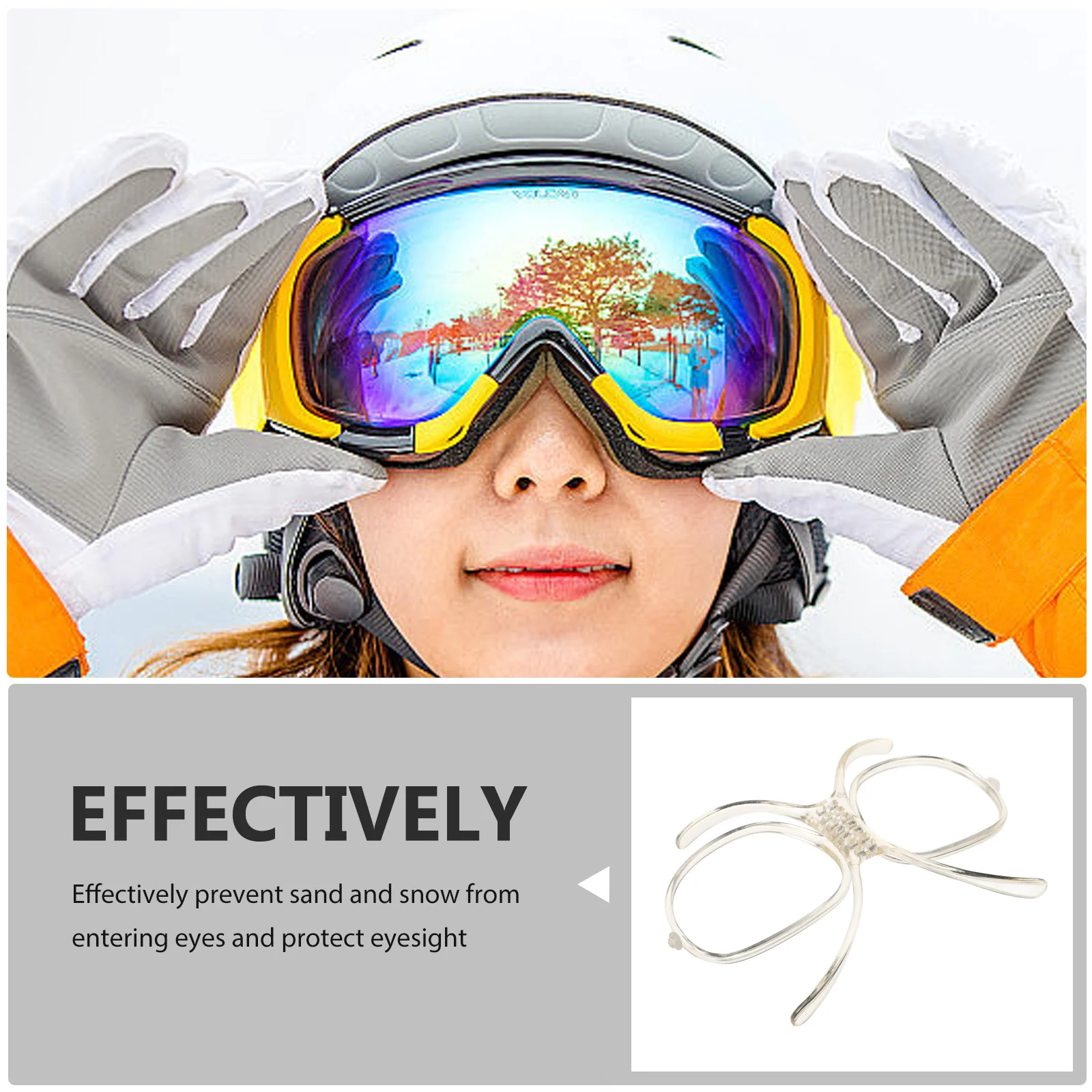 Ski Myopia Frame Snow Sports Goggles Snowboard Insert for Glasses Universal Inner Motorcycle 4