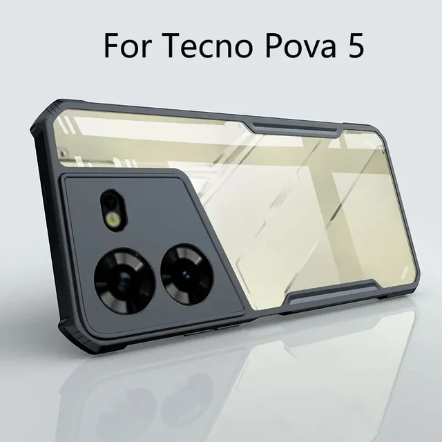 Cover For Tecno Pova 5 Case Clear Tpu Soft Silicone Ring Holder Phone Case For Tecno.jpg