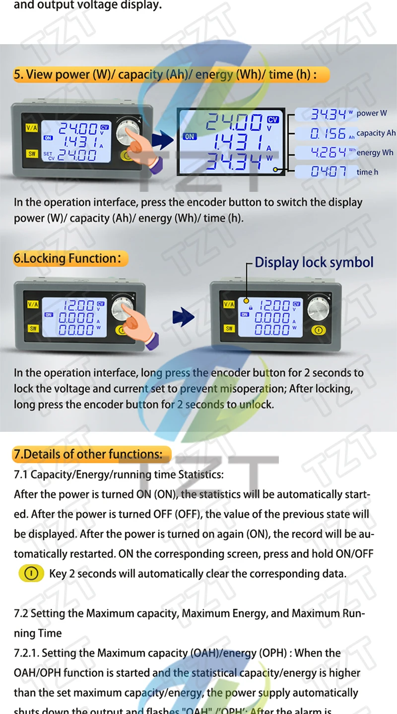 35W/80W DC DC Buck Boost Converter CC CV Einstellbare DC Spannungsregler Netzteil Step Down Stabilisiertes Modul 6-36V 5-30V – Detail 8