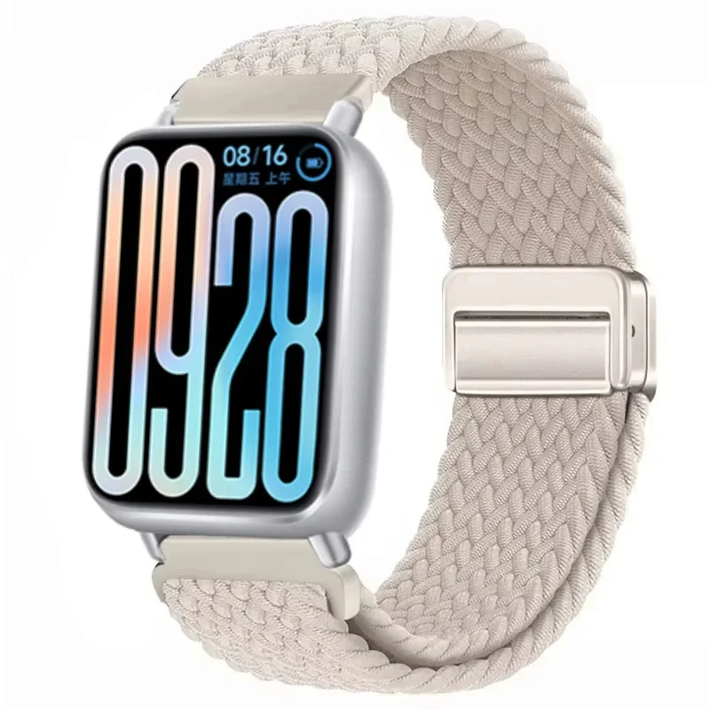 Braided Nylon Strap with Magnetic Buckle - Breathable & Adjustable Wristband