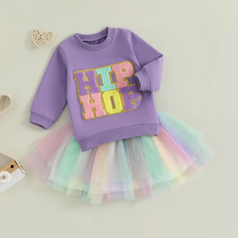 Easter Sweatshirt & Tulle Skirt Set 1