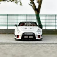 CM Model 1:64 Skyline GTR R35 LBWK wide-body modified alloy model-Image error fixed 2