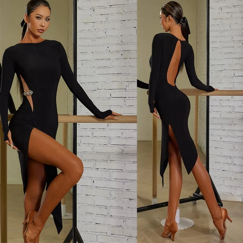 Justaucorps Danse Fille Adigau Fille Robe De Danse Latine Franges Robe Vinatage Sans Manches Salsa Samba Rumba Tango Avec Bandeau Cheveau Plumes Pour Spectacle Performance 4-12 Ans Robe De Soirée Grande Taille - 3