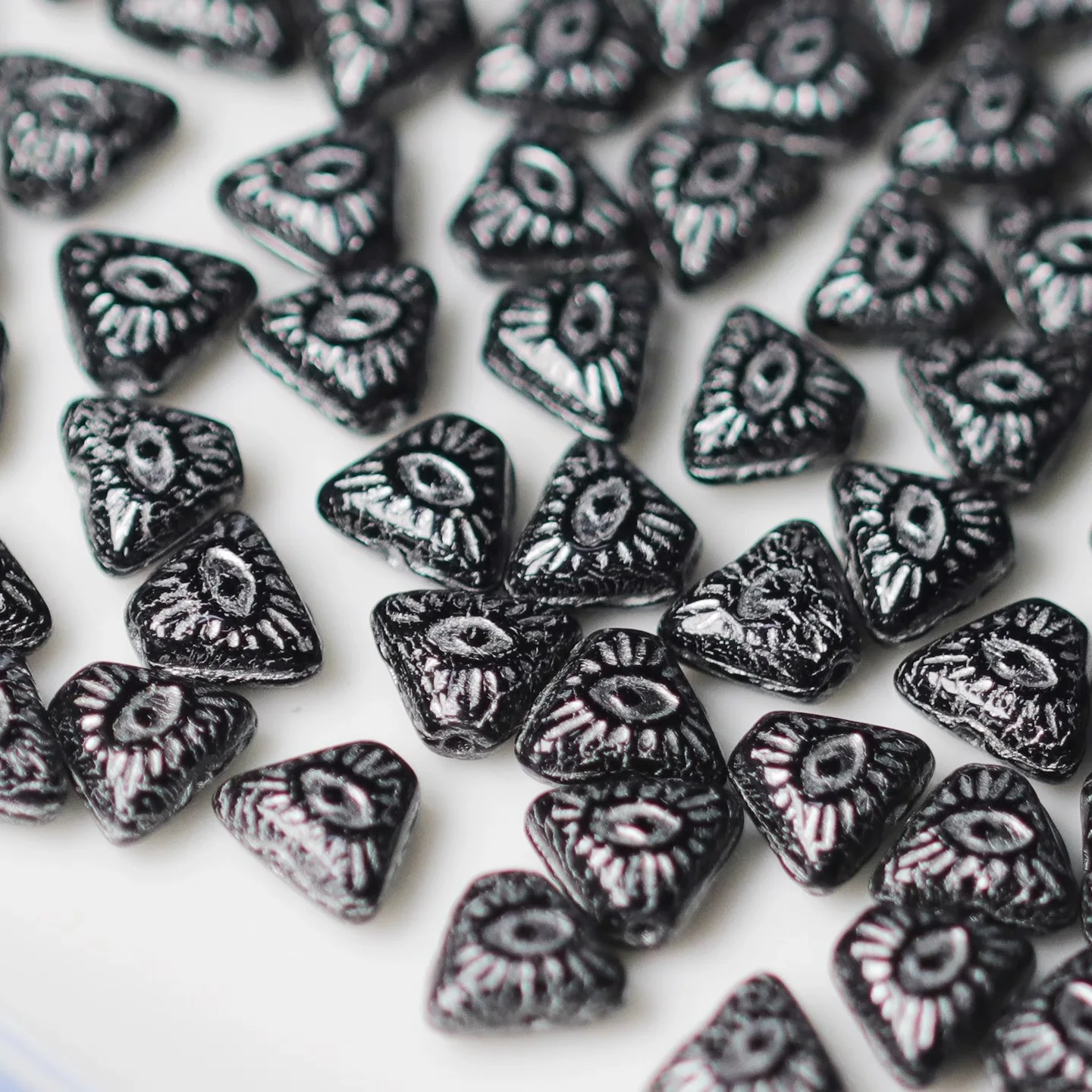 50개 8mm 루즈 스페이서 비즈, 쥬얼리 제작 DIY 수제 팔찌 귀걸이용