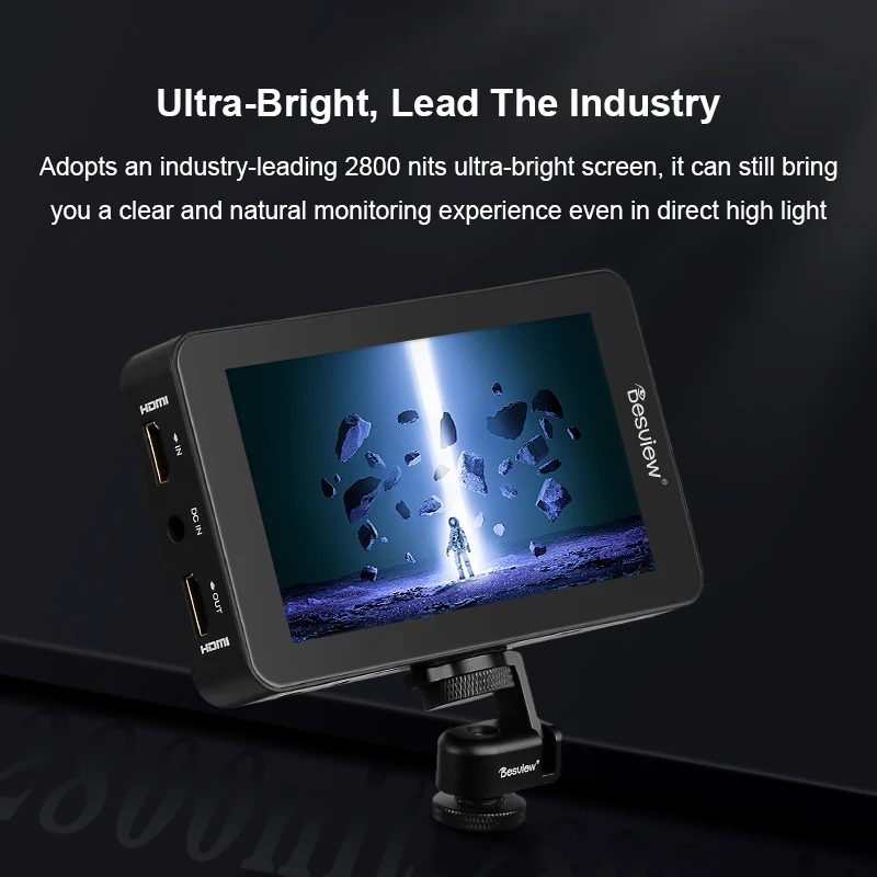 Фото Besview R6 II 5,5 дюймов 4K полевой монитор HDMI IPS сенсорный экран FHD 3D LUT HDR дисплей для цифровой зеркальной камеры видеомонитор №3