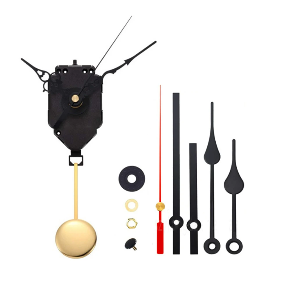 1 Set Hanging DIY Quartz Wall Clock Movement Mechanism Parts For Pendulum Clock Repair With Needles Home Decoration 12mm Shaft