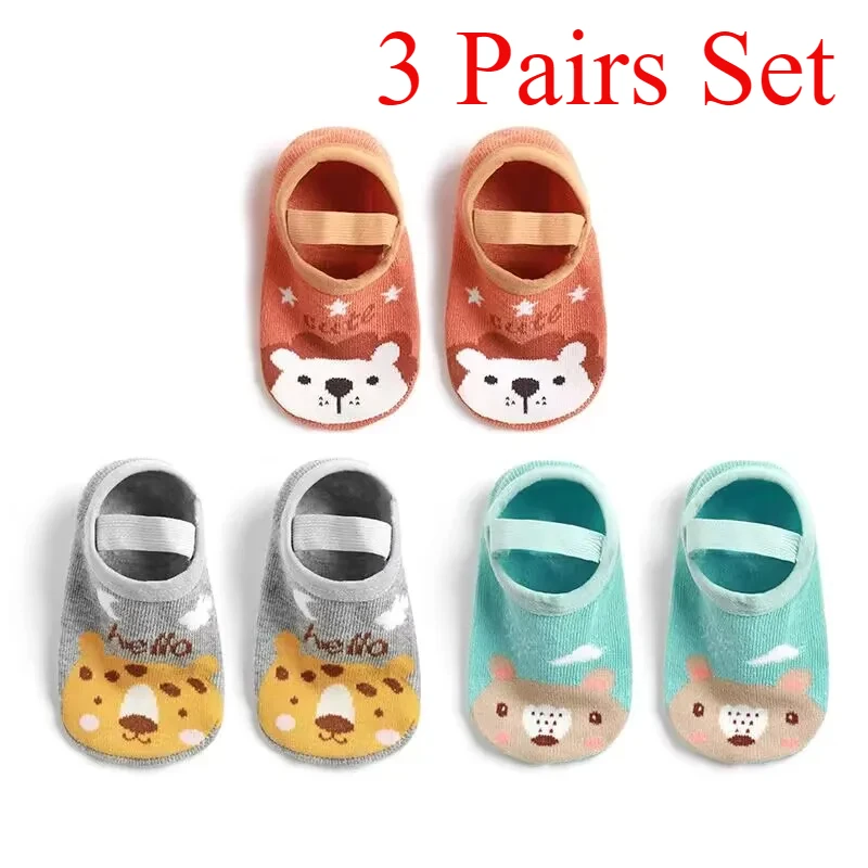 مجموعة جوارب أطفال أرضية مضادة للانزلاق (شرابات حا...