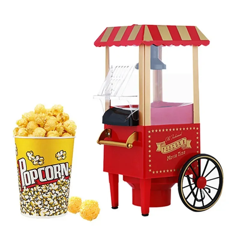 Electric Popcorn Maker Home Corn Popcorn Making Machine Fully Automatic Trolley Corn Popper DIY Creativity For Children popcorn popper