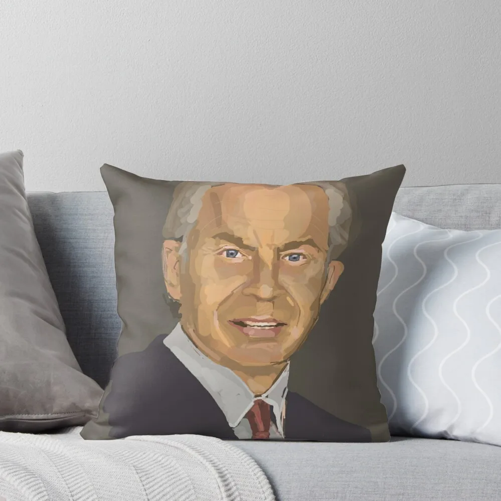 

Tony Blair Throw Pillow Pillow Covers Decorative Sofa Covers