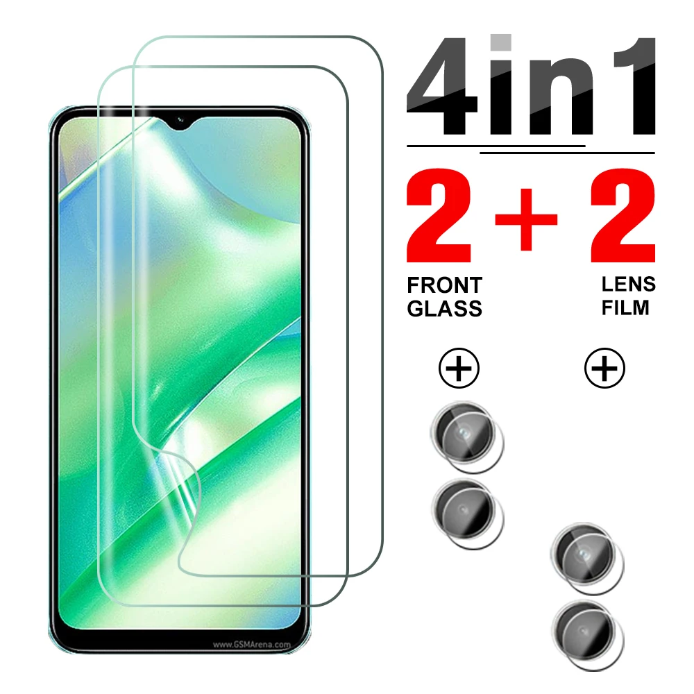 

Гидрогелевая пленка для переднего экрана 4 в 1 для объектива камеры Realme C33, защитная пленка для объектива камеры RealmeC33 4G Kingdom C 33 33C C33 6,5 дюйма, не закаленное стекло