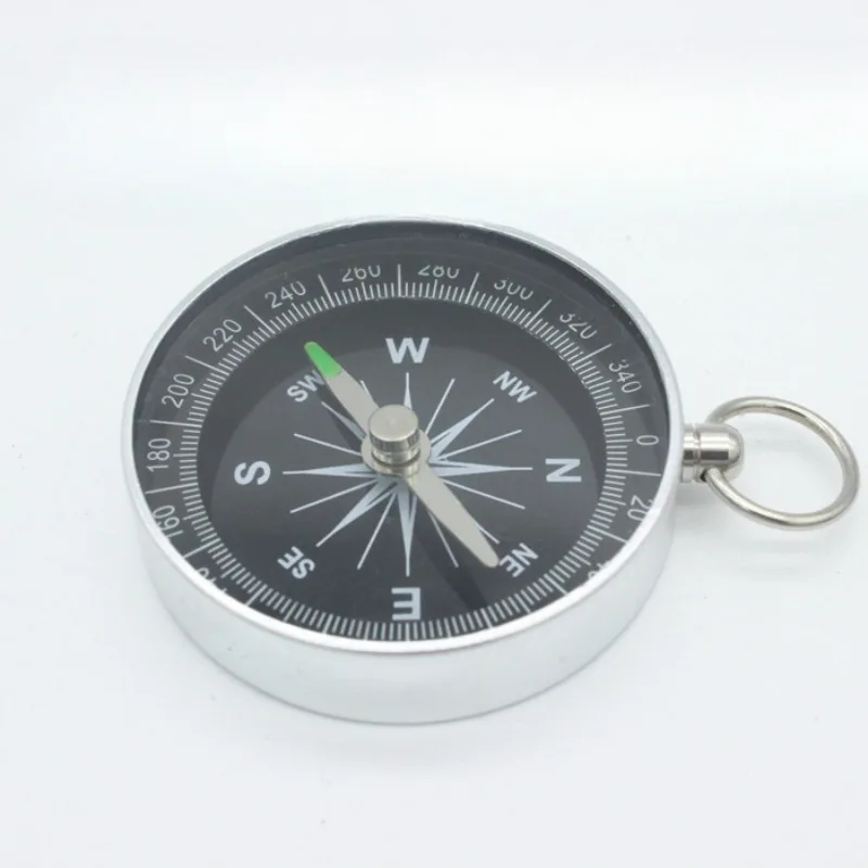 Boussole étanche En Aluminium Avec Porte-clés - Diamètre 3.3 Cm - Pour Randonnée, Camping, Aventure - Navigation Précise