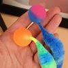 Caterpillar Automatic Jumping Ball Cat Interactive Toy Balls Elastic Luminous Ball for Cat Dog Playing Toy Reusable Pet Supplies 2