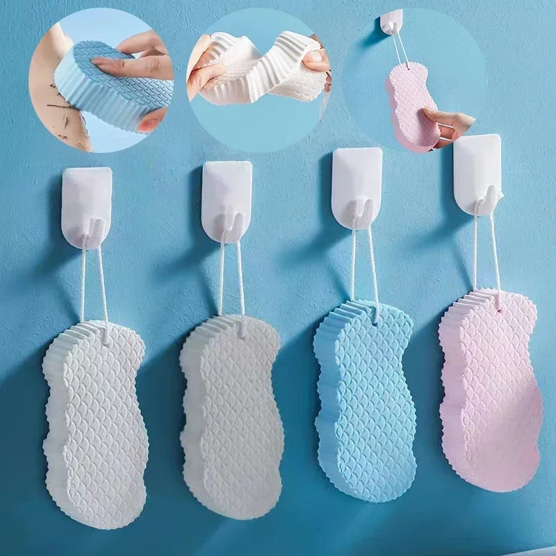Soft Exfoliating Shower Sponge Shower Brush Body Skin Remover Exfoliator 3D Magic Sponge Children's Bath Sponge Massager 1PC