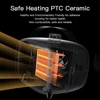Home PTC Fan Heater 700W High Power Electric Heater Ceramic Fast Heating Winter Portable Warmer for Bedroom Office 2