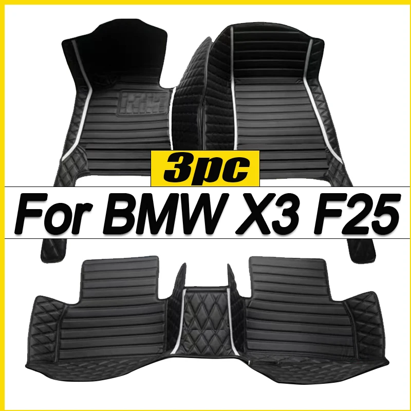 

Car Floor Mats For BMW X3 F25 MK2 2011~2014 Leather Luxury Mat Protective Pad Rug Covers Carpet Car Accessories Interior Parts