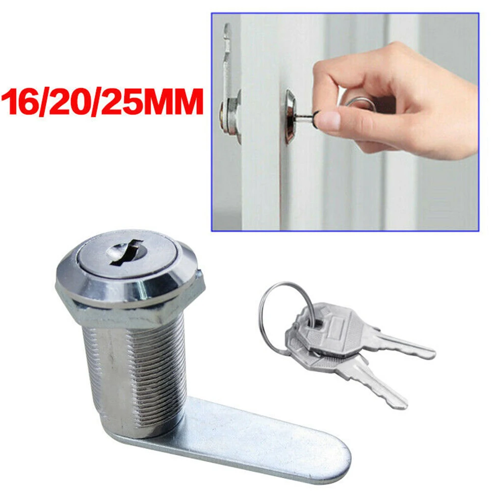 JINGT Door Lock for Cabinet Mailbox Barrel Drawer Cupboard Locker 30mm with  2 Key