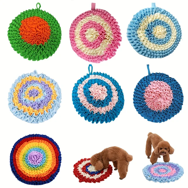 Dog Snuffle Mat for Dogs Reduces Boredom & Anxiety Slow Eating & Smell Training Dog Brain Stimulating Toys Small Dog Bed Dog Snuffle Mat for Dogs Reduces Boredom & Anxiety Slow Eating & Smell Training Dog Brain Stimulating Toys Small Dog Bed