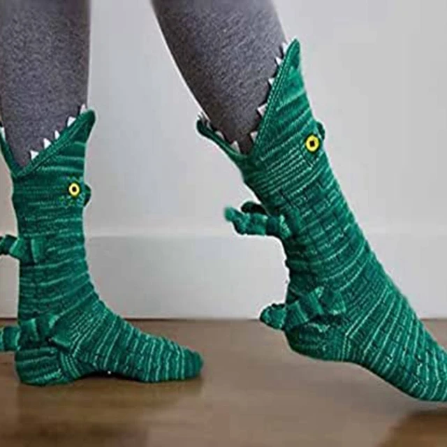 calcetas locas de dinosaurio