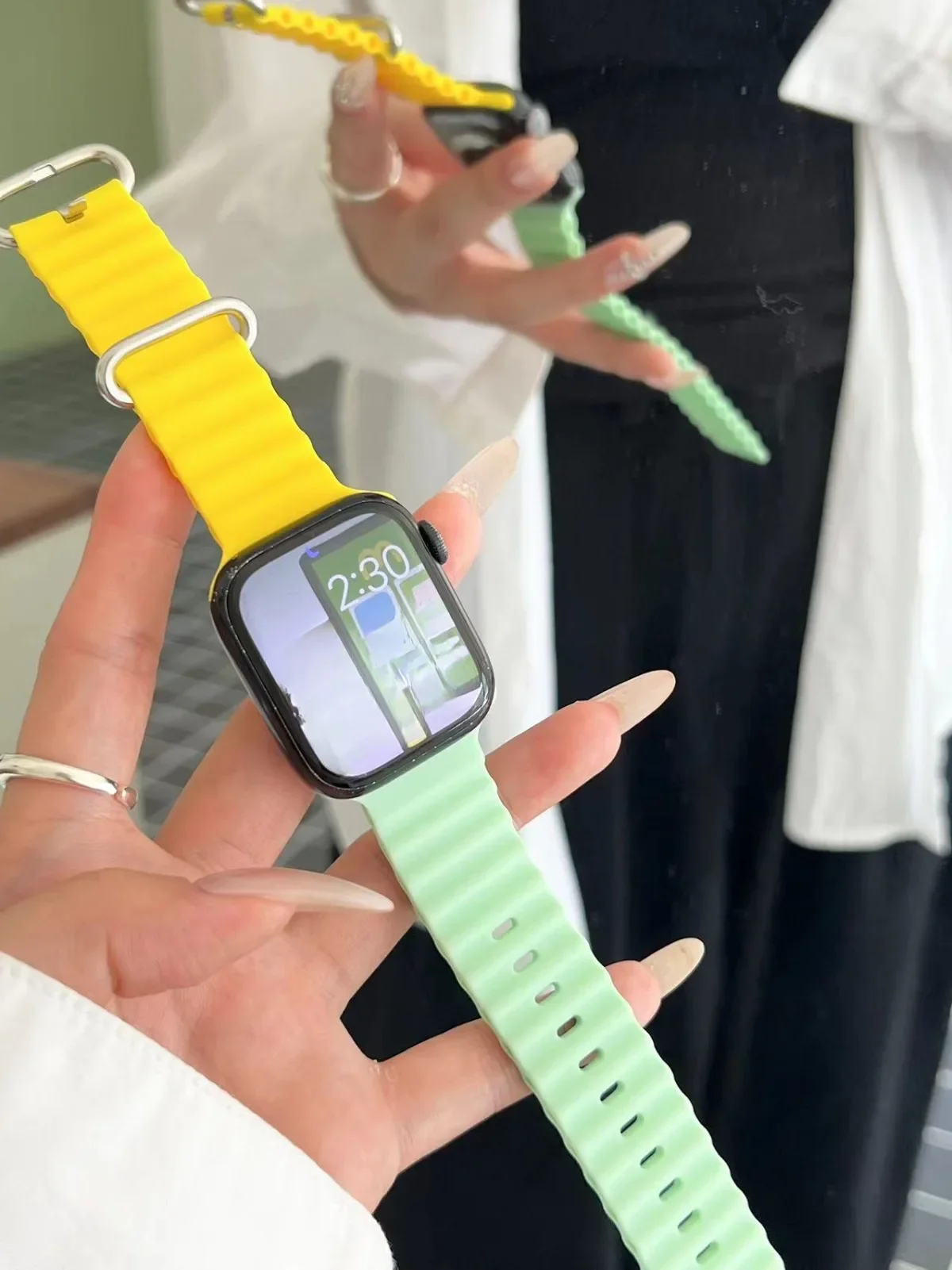 Sportigt klockarmband för smartwatch modernt utbyte_voghion.com