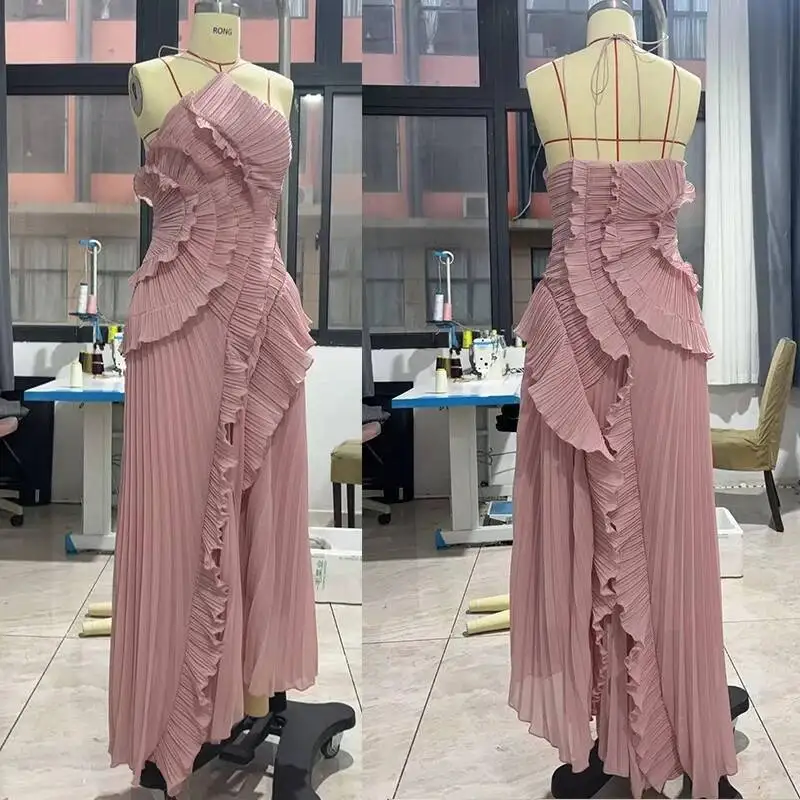 مثير الكشكشة فساتين الحفلات المسائية النساء 2025 ا...