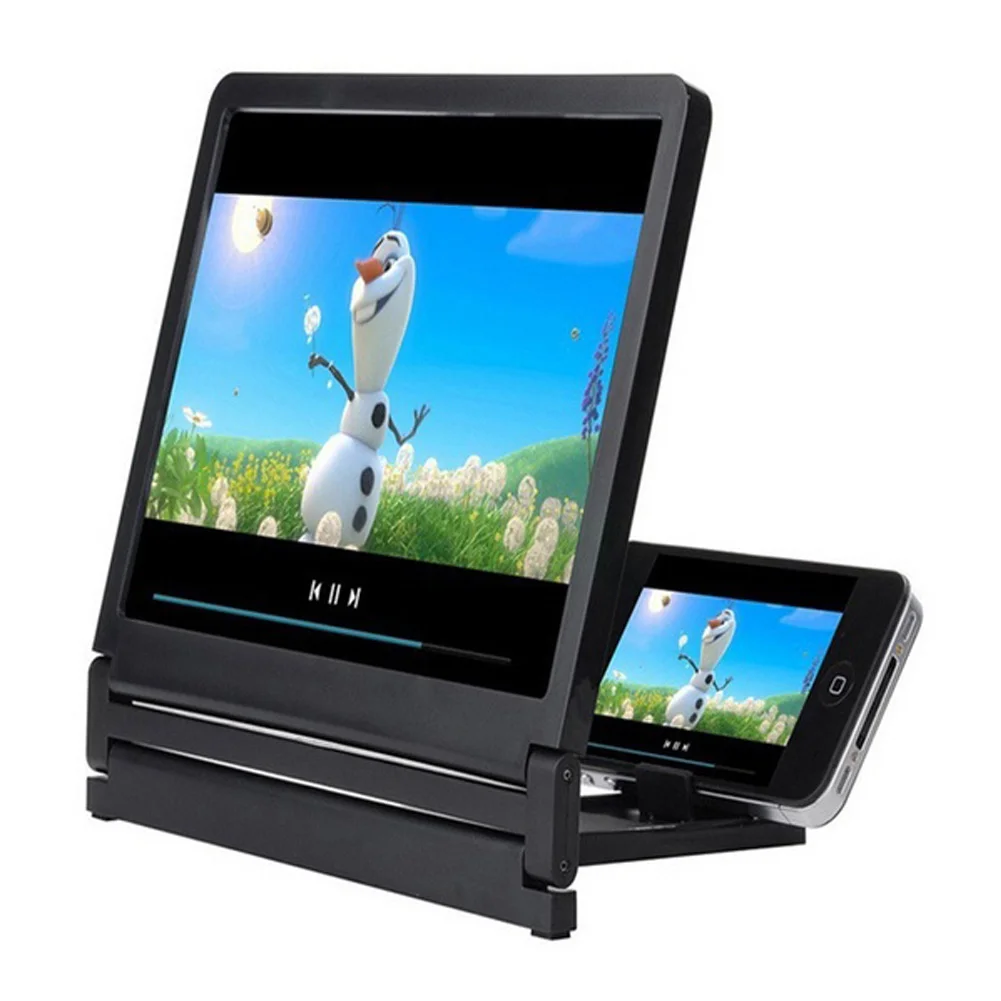 Portable HD Video Screen Magnifier Bracket 3D Mobile Phone Screen Amplifier Stand Folding Magnifier Phone Accessories