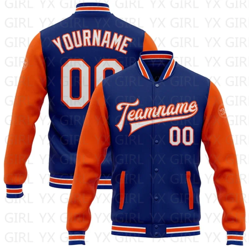 Custom Pink Navy-White Bomber Full-Snap Varsity Letterman Two Tone Jacket