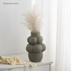 Minimally modern bubble ball ceramic vase, irregular flower arrangement device, high-end interior decoration ornament home decor 3