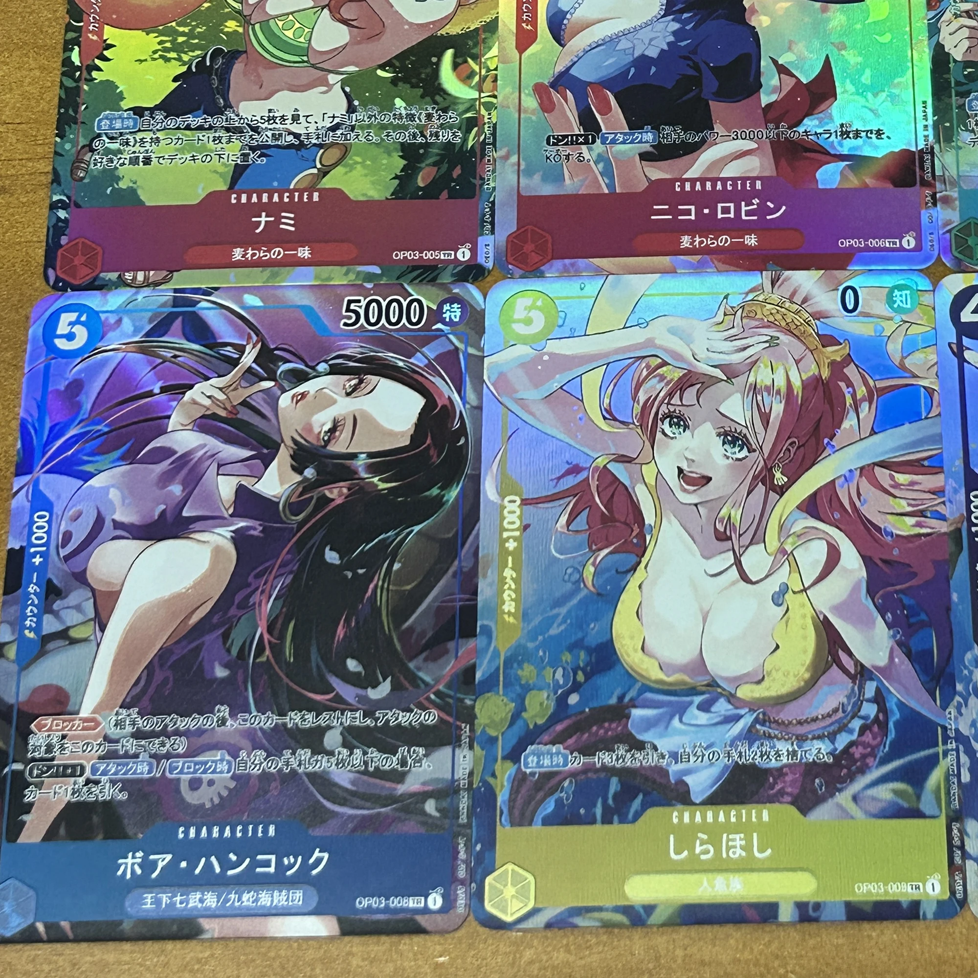 9Pcs/set Diy Self Made ONE PIECE Flash Cards Nami Uta Yamato Hancock Vivi Robin Gift Toy Game Anime Collection Cards