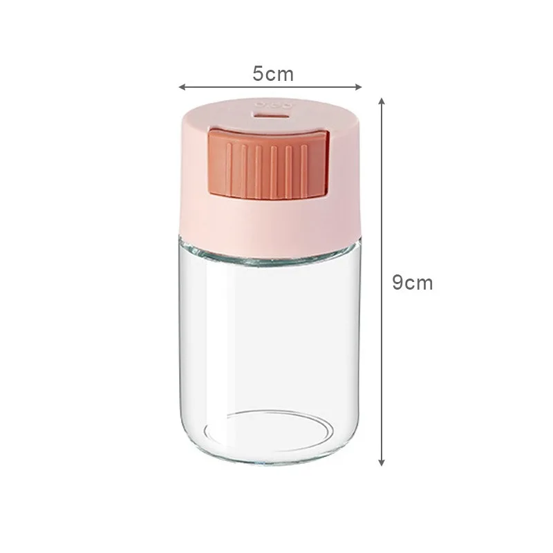 Seasoning Jar 0.5g Metering Salt Bottle Dispenser Salt Spice Pepper Bottle Can Healthy Living Quantitative Standard