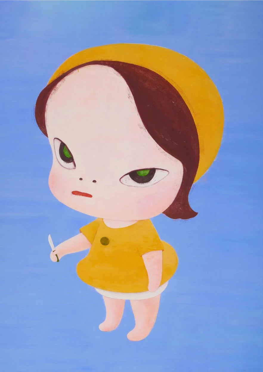 Yoshitomo Nara Guitar Girl Canvas Art Print