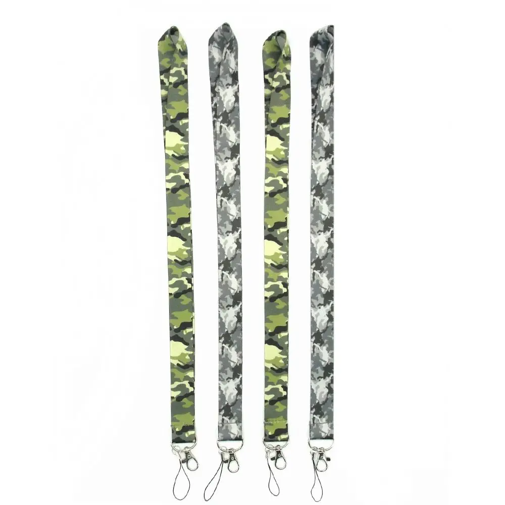 Correas Para Cuello Correa Para El Cuello Para Soporte De Tarjetas De Identificación Con Clip De Metal, Camuflaje Texto, Taille Unique Correa Cuello Camuflaje Porta Insignias