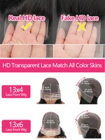 Perruques de cheveux humains de vague profonde lâche 40 pouces 13x6 13x4 HD vague profonde avant de lacet perruques cheveux humains pour les femmes perruques de cheveux humains bouclés 6
