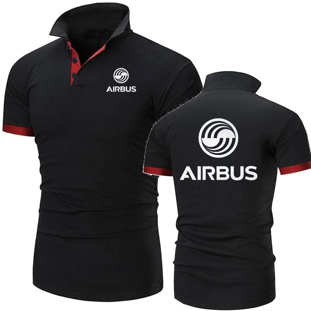 Polo Shirt AIRBUS AVIATION Flight Lapel TShirts Airbusfan A320 Man POLOS Tee Spring Summer Mesh Cotton Short Sleeve Mens Tops