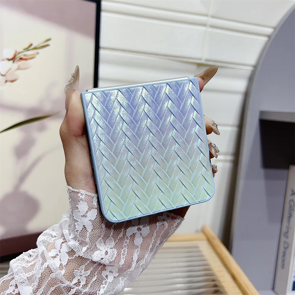 Luxury Colorful Glitter Weave Pattern Shockproof Phone Case Back Cover